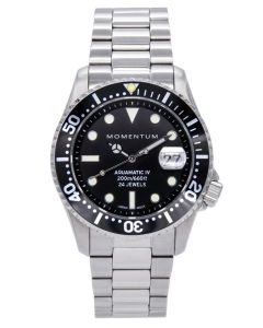 Momentum Aquamatic IV Automatik Herrentaucheruhr mit Saphirglas schwarz Ø42mm