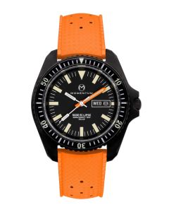 Momentum Sea Quartz 30 Eclipse Herrentaucheruhr Solar mit Saphirglas Ø 42mm orange